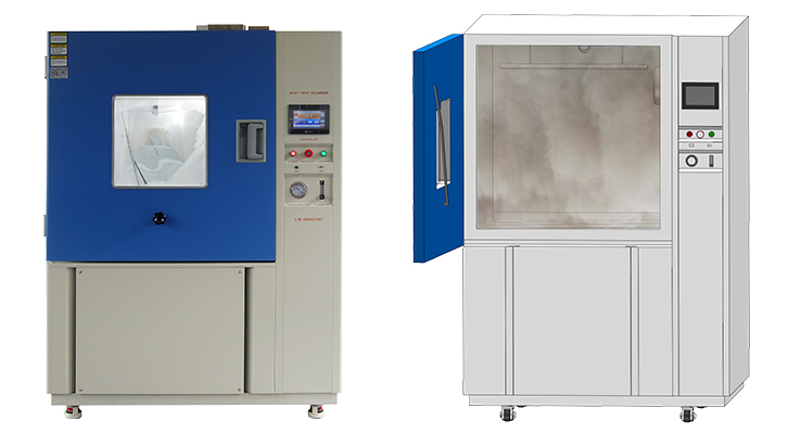 Il sistema di circolazione dell'aria della camera di prova della polvere